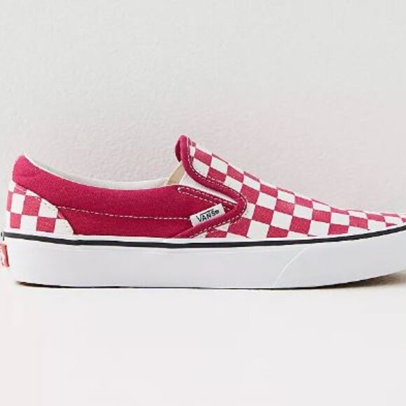Vans Shoes - Vans Color Theory Checkerboard Slip-on Skate Cherry Jubilee VN000BVZC9L 7M/8.5W